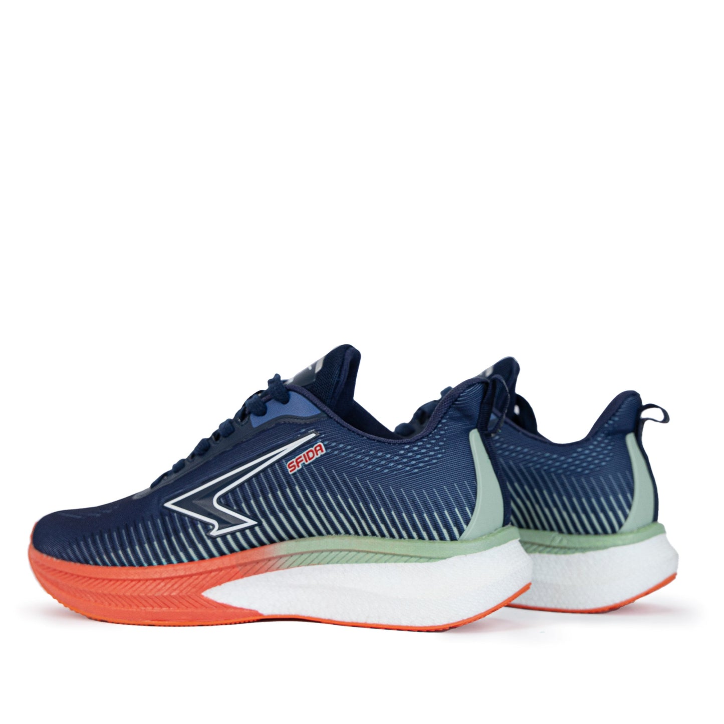 Zephyr Men's Performance Runners - Navy/Mint/Coral - UrbanNest Co