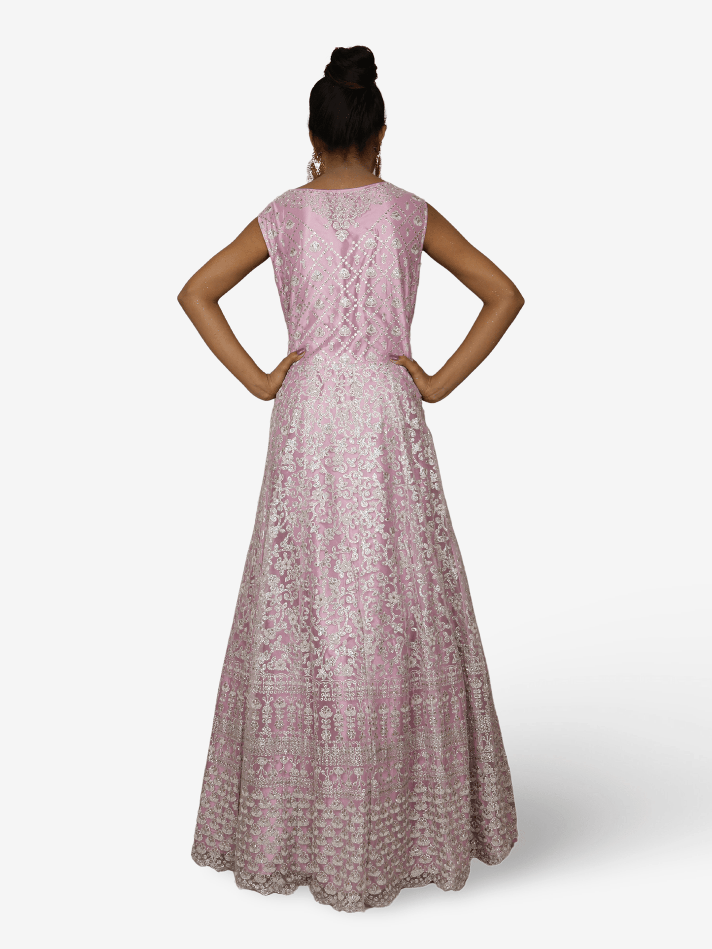 Shimmery and Shiny Beautiful Gown by Shreekama - UrbanNest Co