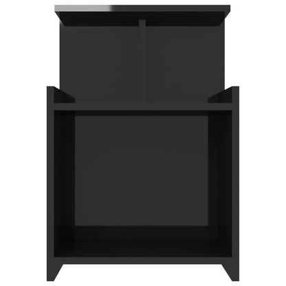 NNEVL Bed Cabinets 2 pcs High Gloss Black 40x35x60 cm Chipboard - UrbanNest Co