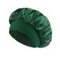 Solid Color Bath Cap Adult Fashion Satin Wide Brim Sleep Cap for Women Chemotherapy Hair Care - UrbanNest Co