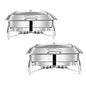 SOGA 2X Stainless Steel Rectangular Chafing Dish - UrbanNest Co