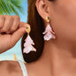 1pair Elegant Flower Petal Dangle Earrings for Women Daily Dating Party Jewelry - UrbanNest Co