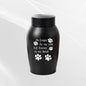 Stainless Steel Pet Memorial Urn: Black Portable & Moisture - Proof Ash Keepsake Designed for Small Pets - UrbanNest Co