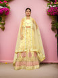 Semi - Stitched Lehenga with Soft Net Fabric & Zari Thread Work by Shreekama - UrbanNest Co