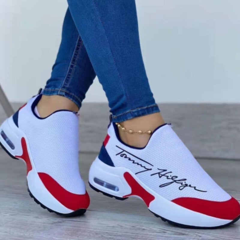 Casual Breathable Wedges Ladies Walking Sneakers Flat Women Shoes - UrbanNest Co