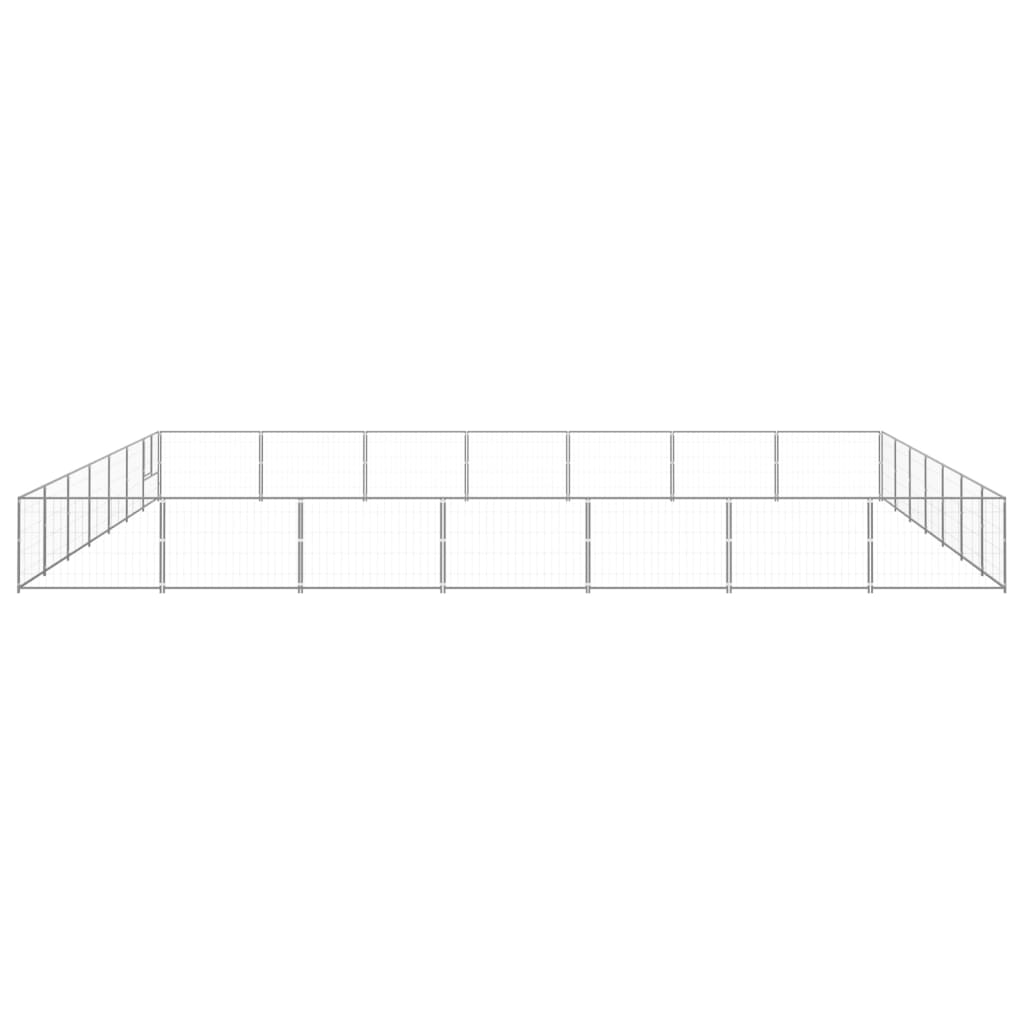 NNEVL Dog Kennel Silver 49 m² Steel - UrbanNest Co