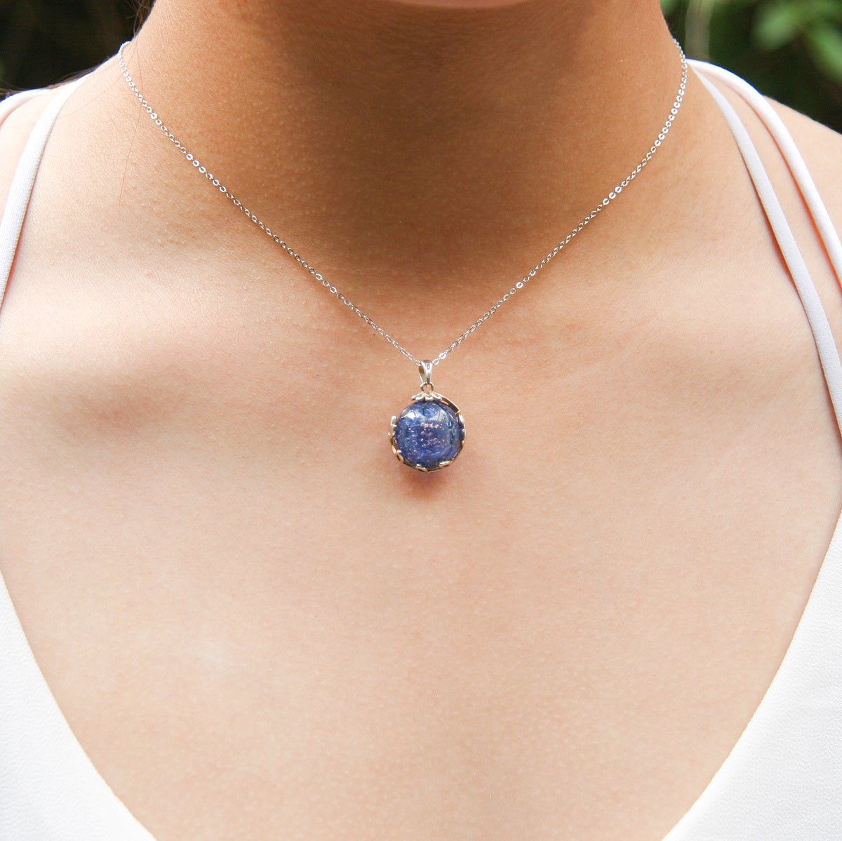 Planet Murano Aroma Necklace - Celestial Sapphire | Energy & Healing | Diffuse on the go | Gift for her - UrbanNest Co