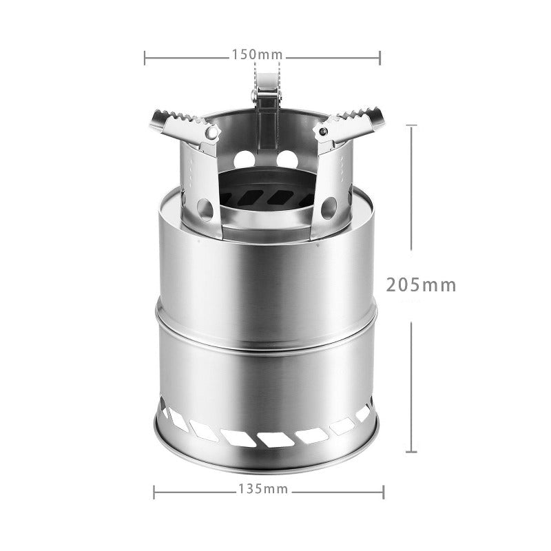 Outdoor Camping Furnace 15cm*20cm Deconstructable Wood Stoves Picnic - UrbanNest Co
