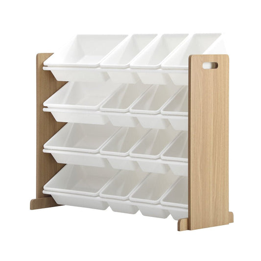 NNEED 16 Bins 4 - Tier Kids Toy Organiser Storage Rack - UrbanNest Co