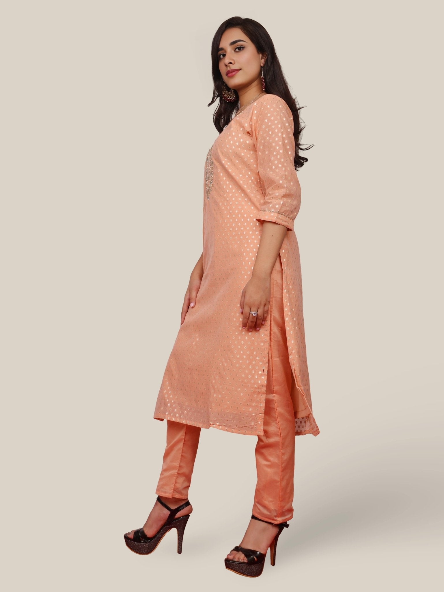 Woman's Straight Suit Set with Dupatta - UrbanNest Co