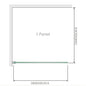 NNEDSZ 90x210cm Glass Shower Screen with Black Wall Channel - UrbanNest Co
