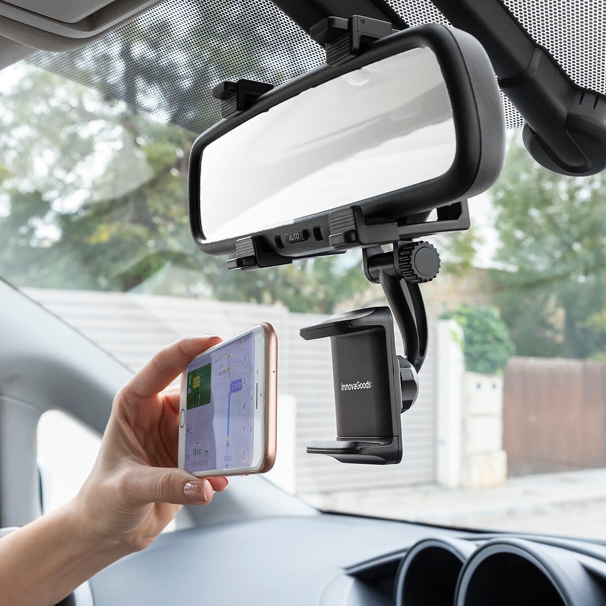 Smartphone Holder for Rearview Mirror Stropp InnovaGoods - UrbanNest Co