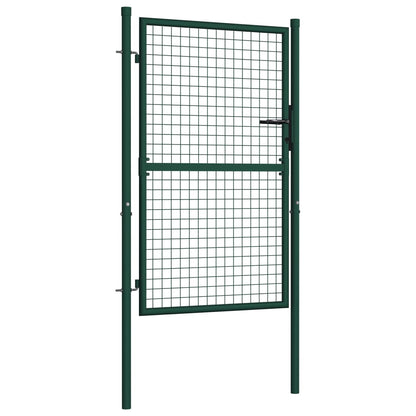 NNEVL Fence Gate Steel 100x125 cm Green - UrbanNest Co