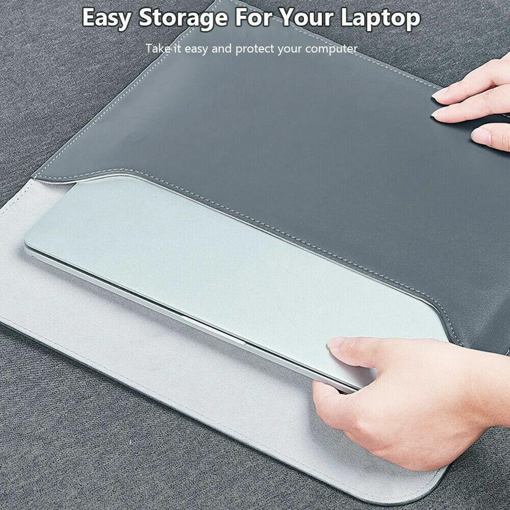 13.3inch Pouch Laptop Bag Cover Pu Leather Sleeve Case Macbook Air Pro Dell - UrbanNest Co