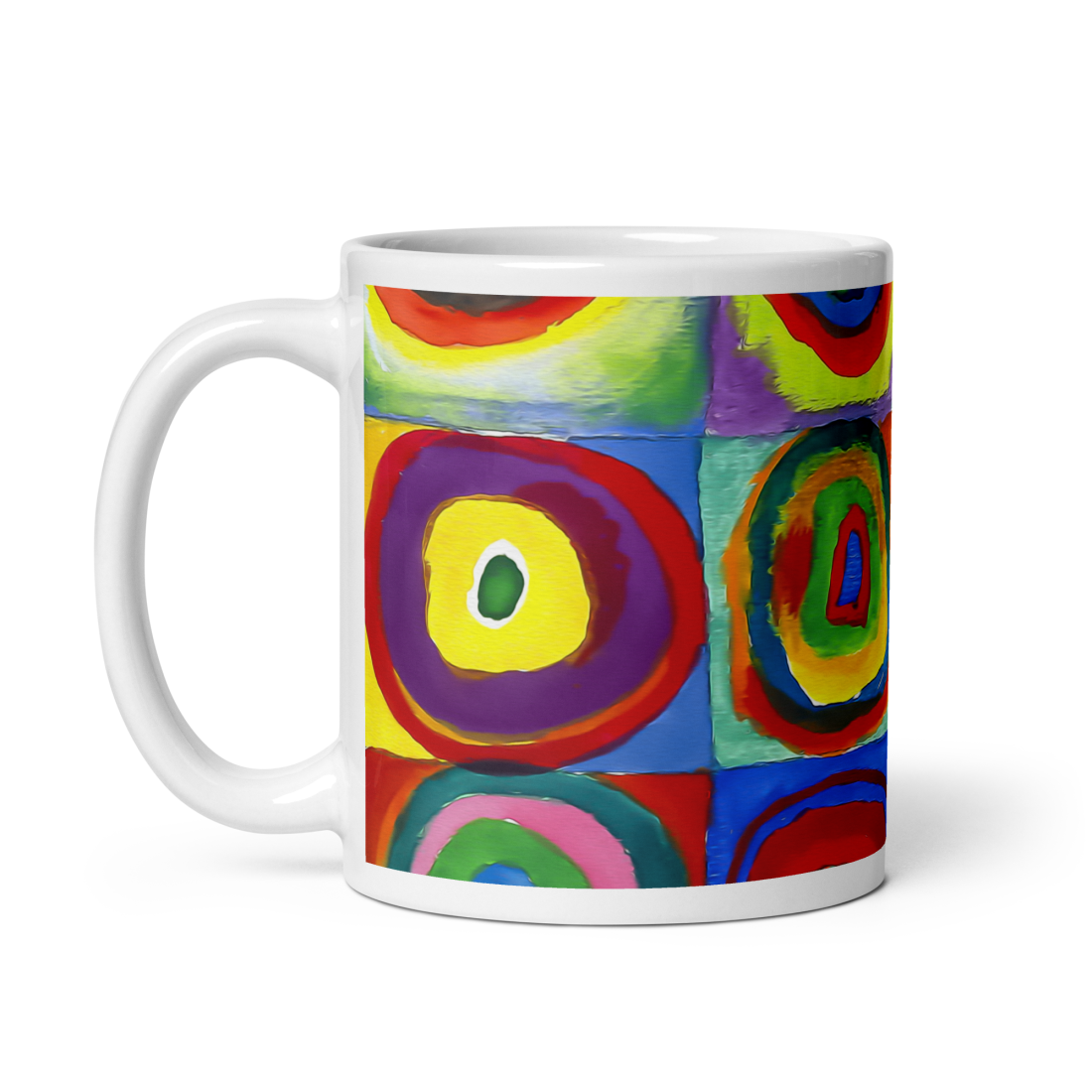 Wassily Kandinsky, Farbstudie - Color Study, Squares with Concentric Circles, 1913 Artwork Mug - UrbanNest Co