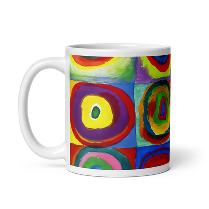 Wassily Kandinsky, Farbstudie - Color Study, Squares with Concentric Circles, 1913 Artwork Mug - UrbanNest Co