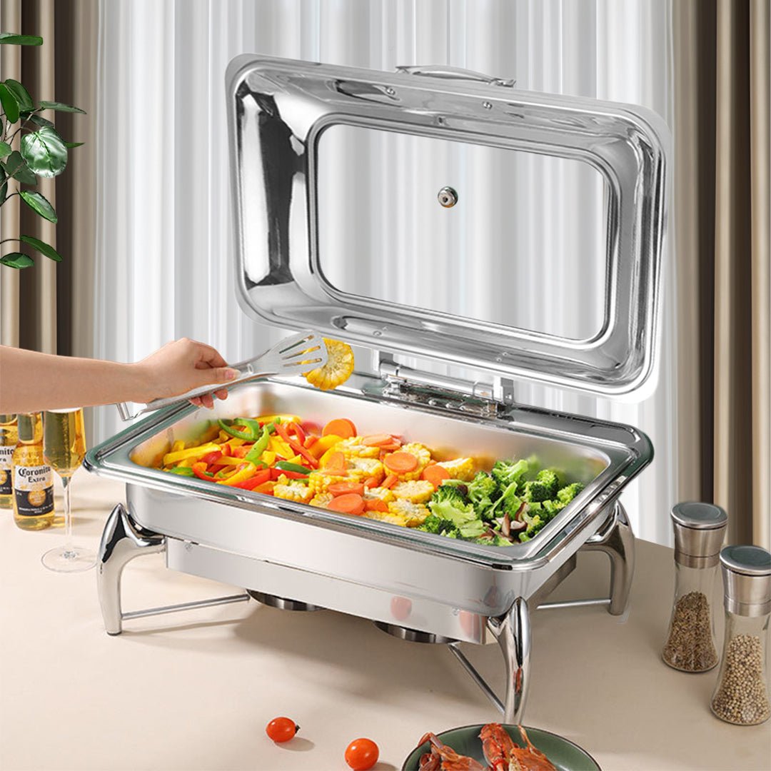 SOGA 2X Stainless Steel Rectangular Chafing Dish - UrbanNest Co