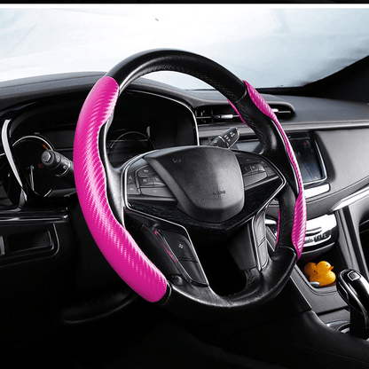 1Pair Carbon Fiber Universal Car Steering Wheel Cover - UrbanNest Co