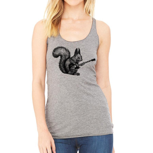 Squirrel Playing Guitar Racerback - UrbanNest Co