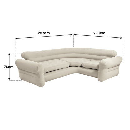 Intex Corner Sofa Inflatable Couch - L - shaped Corner Sofa - UrbanNest Co