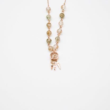 Rose Aroma Necklace | Energy & Healing | Diffusing on the go - UrbanNest Co