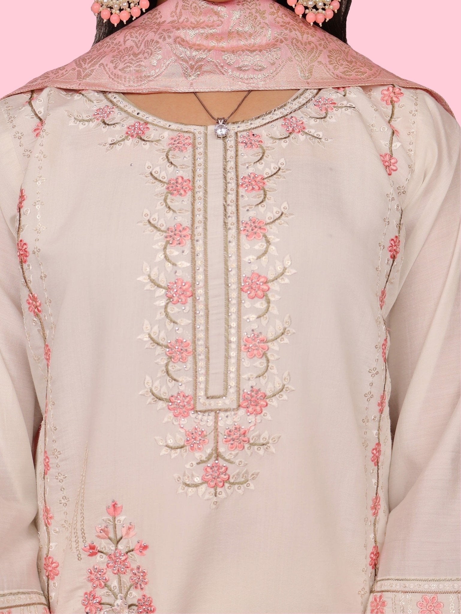 Women's Cotton Rayon Kurta - Pant, and Dupatta Set - UrbanNest Co