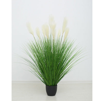 SOGA 2X 110cm Artificial Indoor Potted Reed Bulrush Grass Tree Fake Plant Simulation Decorative - UrbanNest Co