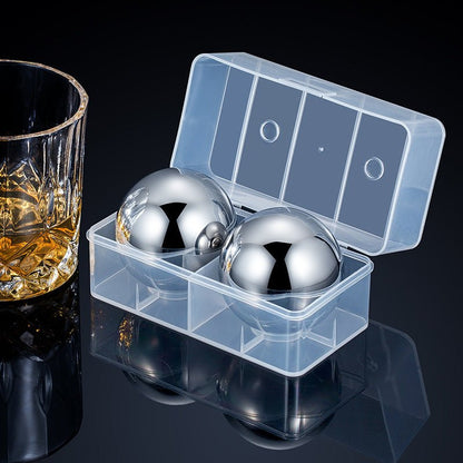 Stainless Steel Whiskey s – Set includes tray & tongs. Zero dilution, rapid chill. Perfect for a neat dram. A gentleman’s choice - UrbanNest Co
