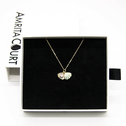 Green Shell Murano Aroma Necklace - Dreamy Lavender | Energy & Healing | Diffuse on the go | 925 Silver - UrbanNest Co