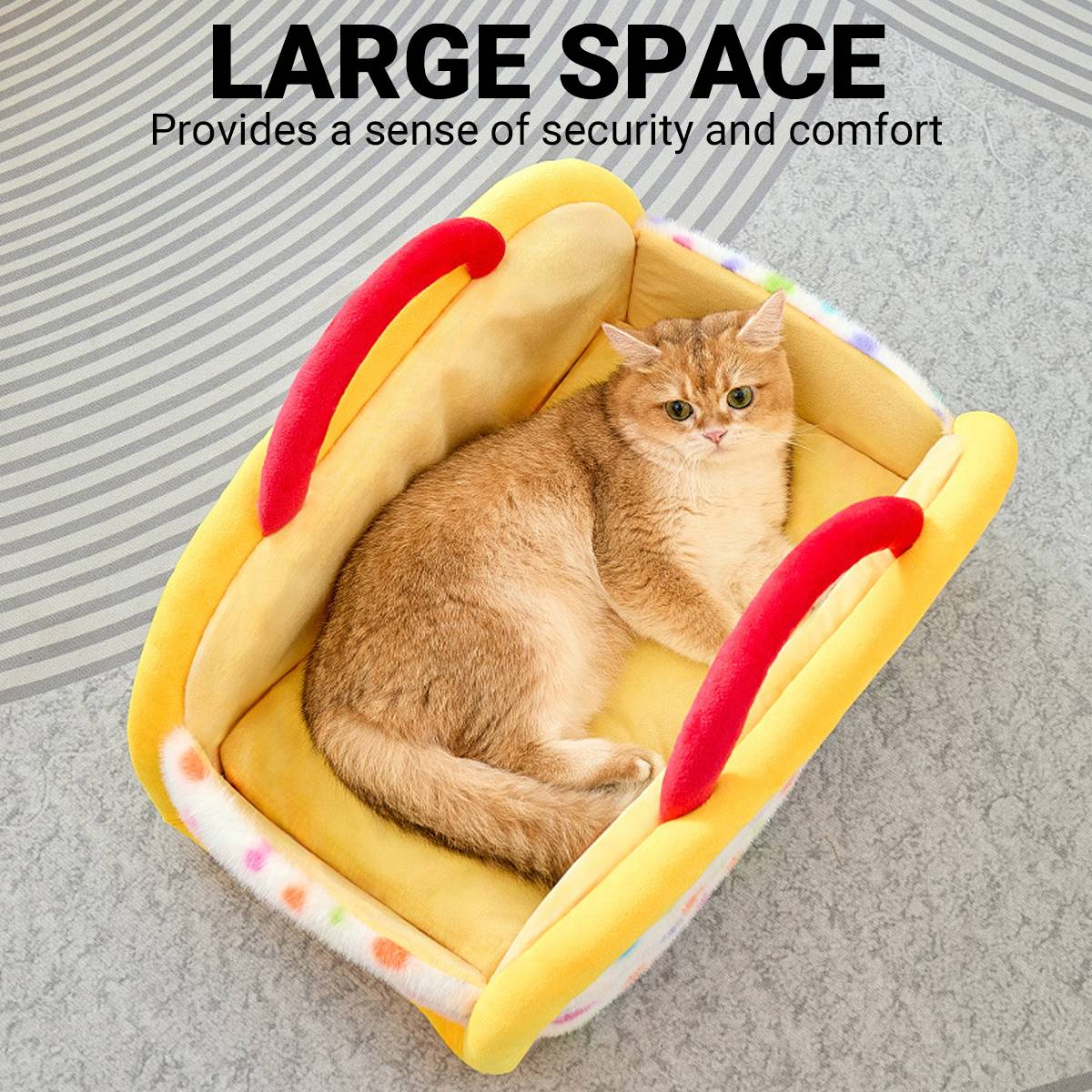 Handheld Universal Semi Enclosed Portable Pet Nest Cozy Den Travel Outdoor Use - UrbanNest Co
