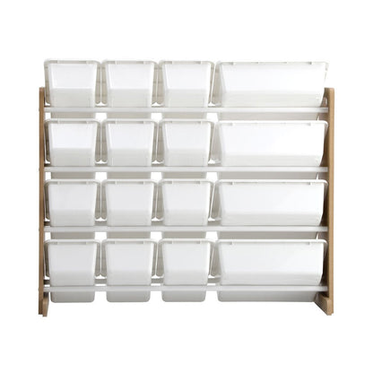NNEED 16 Bins 4 - Tier Kids Toy Organiser Storage Rack - UrbanNest Co