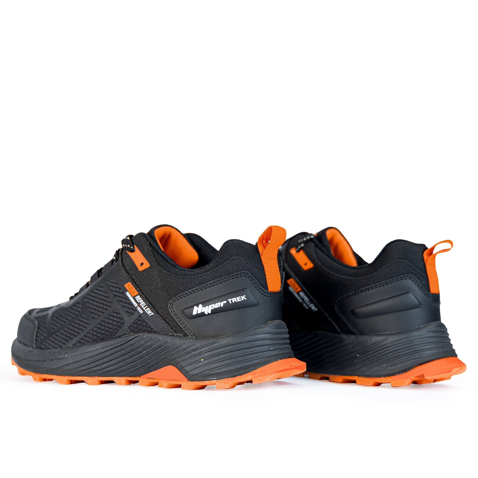 Alpine Mens Trail Shoe - Black/Orange - UrbanNest Co