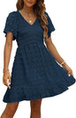 Chic V - Neck Chiffon DressSummer Fashion, Elegant Long Dress - UrbanNest Co
