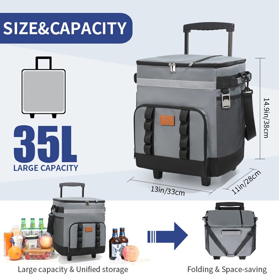Rolling Insulated Refrigerated Truck Cooler Bag - UrbanNest Co