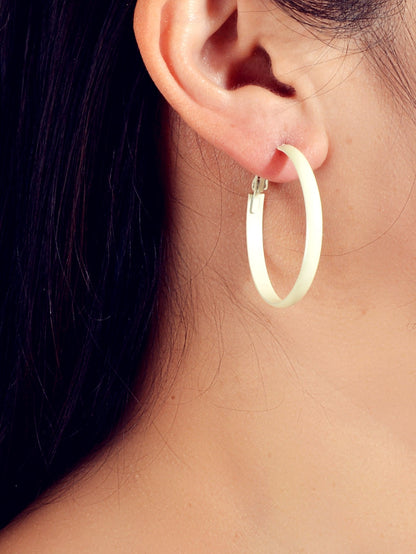 Party Decoration Women Beige Big Circle Hoop Dangle Boho Chic Holiday Earrings - UrbanNest Co