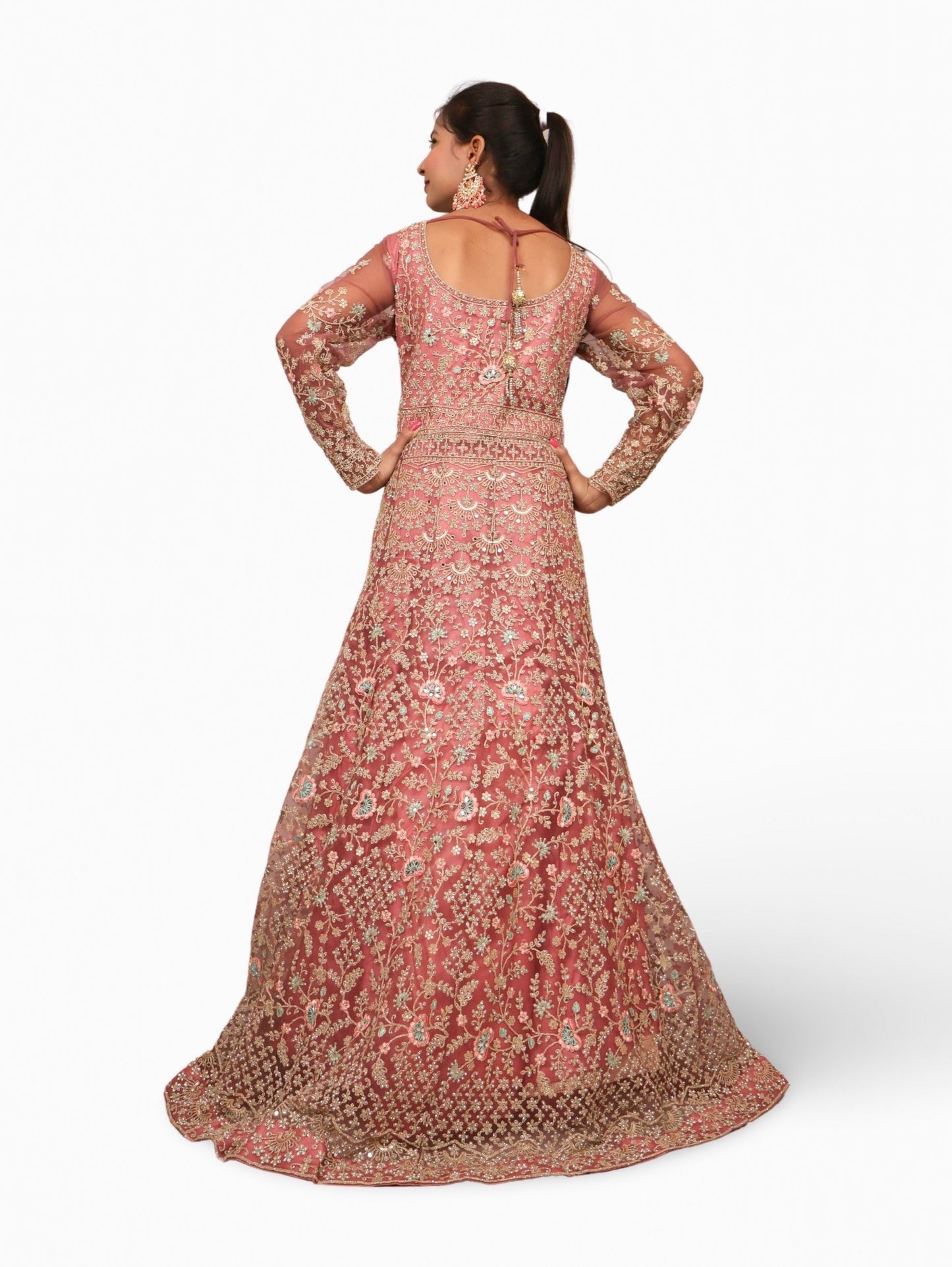 Gown with Stone Work & Embroidery by Shreekama - UrbanNest Co