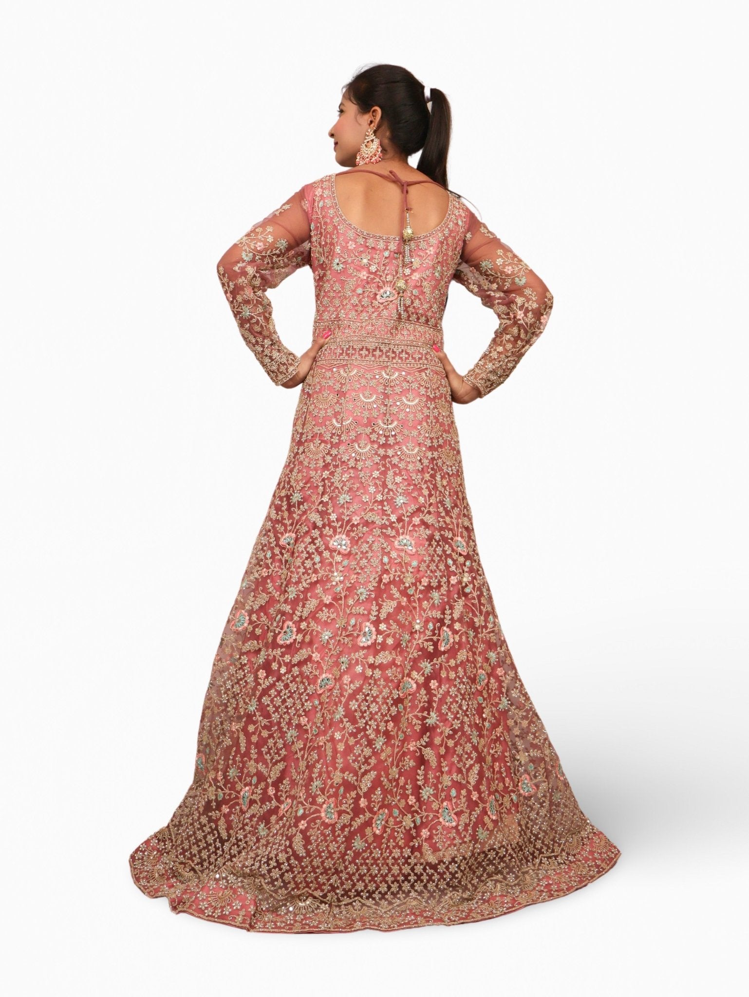 Gown with Stone Work & Embroidery by Shreekama - UrbanNest Co
