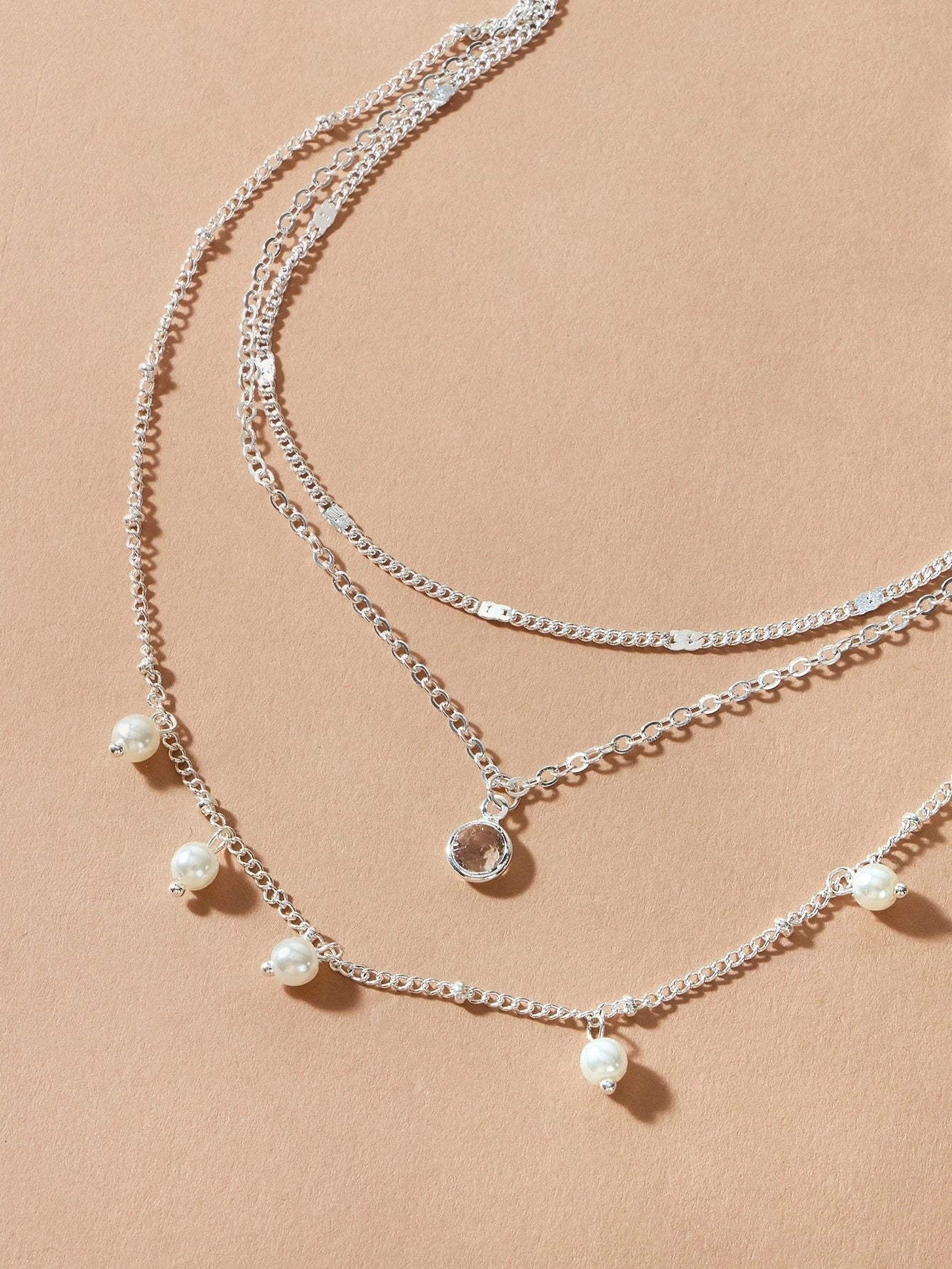 AU Local Fashion Pearl Charm Gold Multi - layer Chain Necklace New Style Jewellery - UrbanNest Co