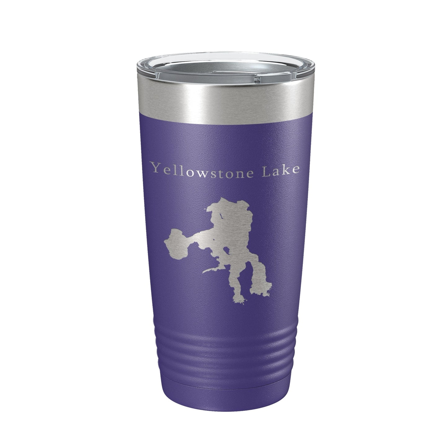 Yellowstone Lake Map Tumbler Travel Mug Insulated Laser Engraved Coffee Cup Wyoming 20 oz - UrbanNest Co