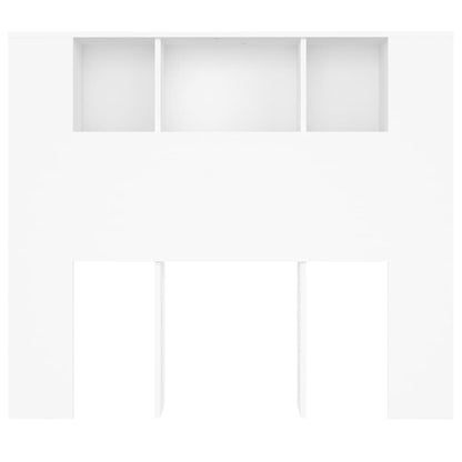NNEVL Headboard Cabinet White 120x18.5x104.5 cm - UrbanNest Co