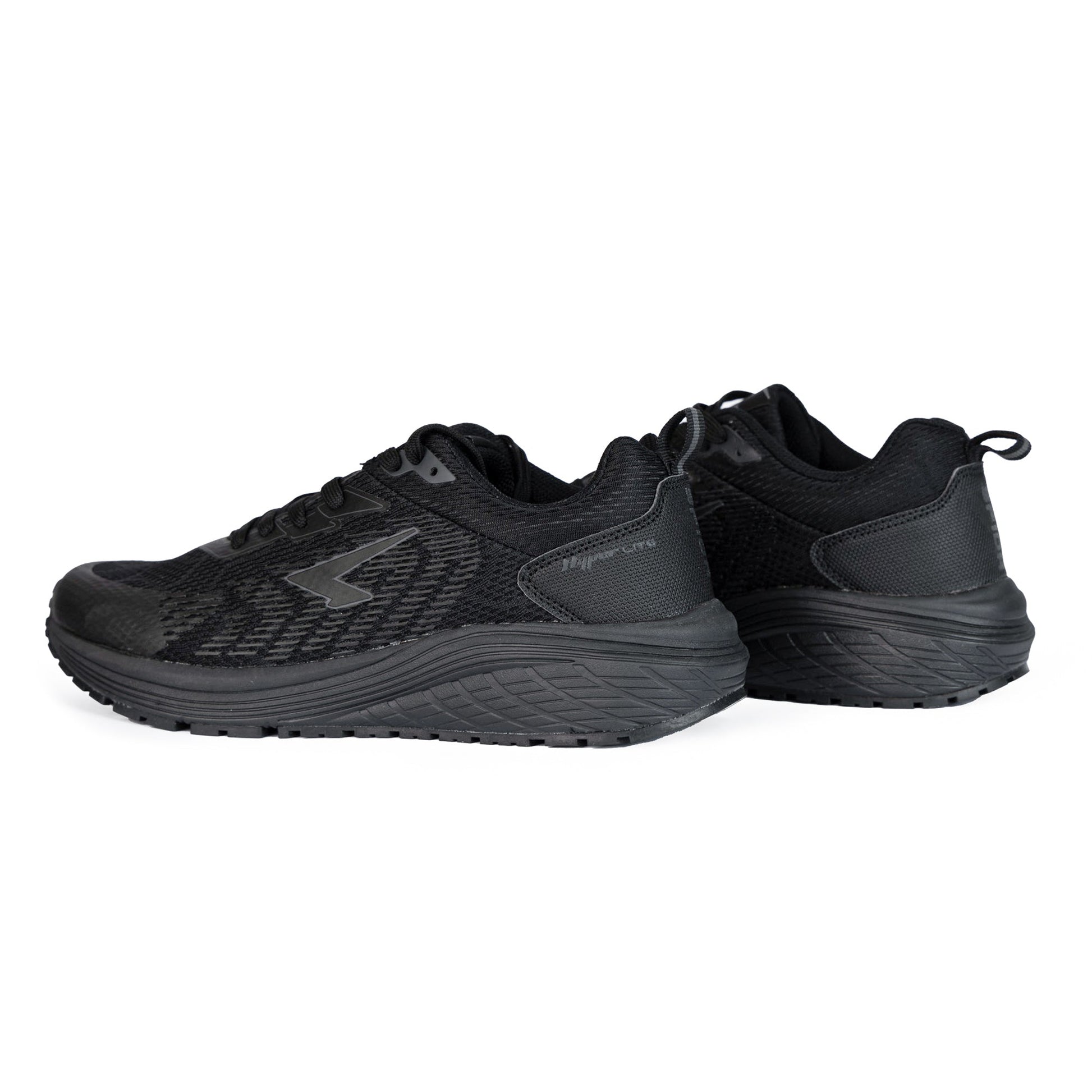 Prota Boys Lace Up Runner - Black/Black - UrbanNest Co