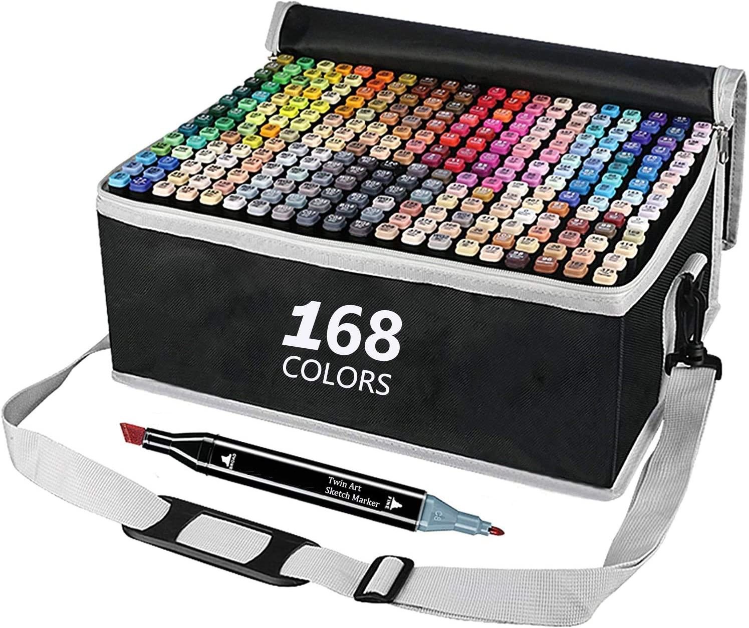 NNEDSZ 168 Colours Graffiti Pen Permanent Marker Pens Set for Adults and Children - UrbanNest Co