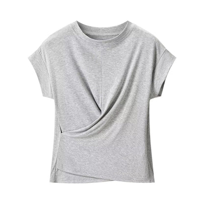 Minimalist short style small fly sleeve top - UrbanNest Co