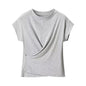 Minimalist short style small fly sleeve top - UrbanNest Co