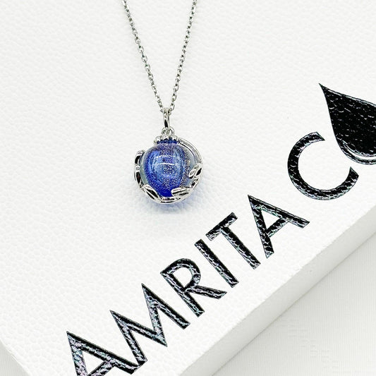 Planet Murano Aroma Necklace - Celestial Sapphire | Energy & Healing | Diffuse on the go | Gift for her - UrbanNest Co