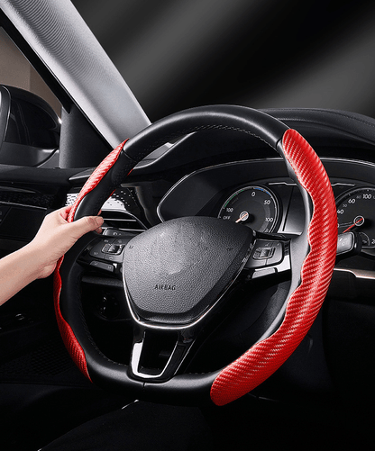 1Pair Carbon Fiber Universal Car Steering Wheel Cover - UrbanNest Co