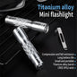 Titanium alloy flashlight strong light powerful long - range super bright searchlight camping hunting outdoor flashlight - UrbanNest Co