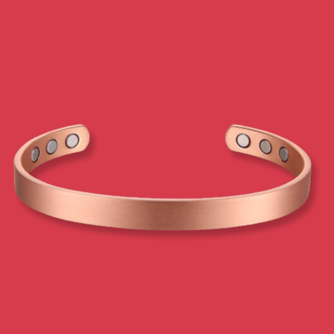 Pure Copper Magnetic Therapy Bracelet - Plain Brushed Design - UrbanNest Co