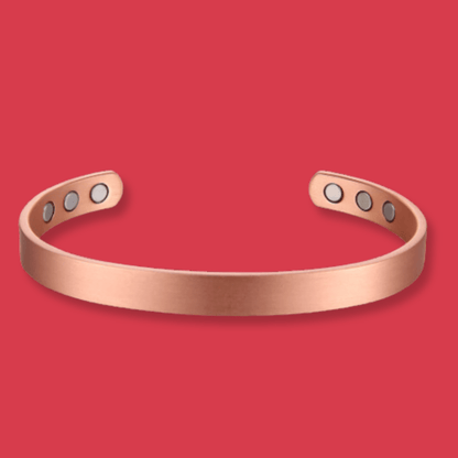 Pure Copper Magnetic Therapy Bracelet - Plain Brushed Design - UrbanNest Co