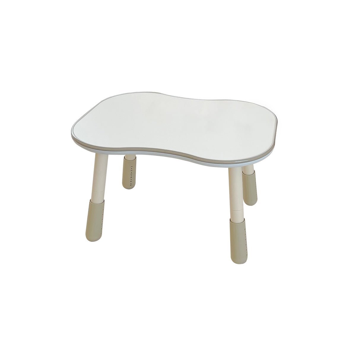Peanut Height Adjustable Dual - kid White Study Table - UrbanNest Co